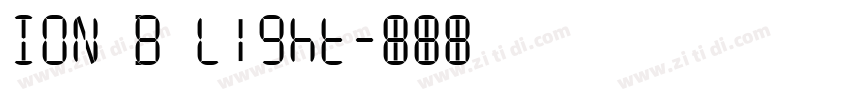 ION B Light字体转换